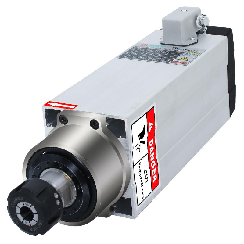 3.5kw cnc air cooled spindle motor high speed spindle motor 380v er25 collect engraving spindle motor