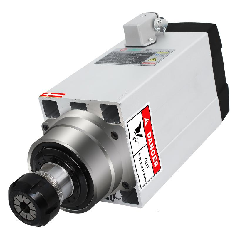 4.5kw cnc air cooled spindle motor high speed spindle motor 380v er32 collect engraving spindle motor