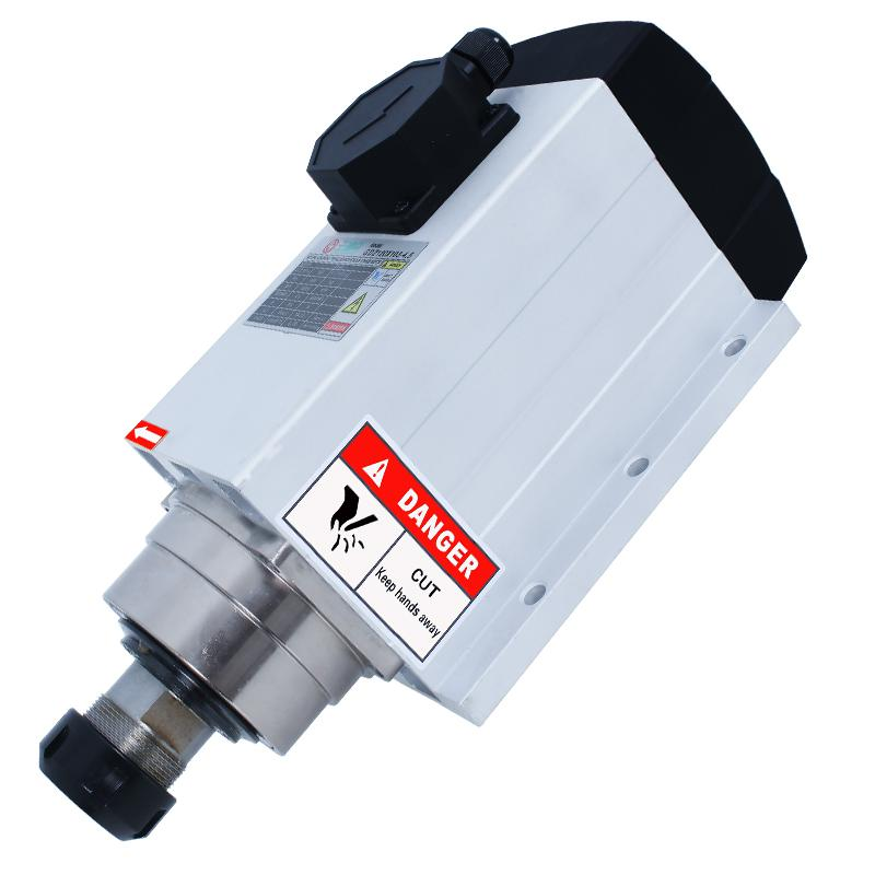 4.5kw air cooled spindle motor er32 cnc spindle motor 380v ac motor high speed spindle motor for wood processing