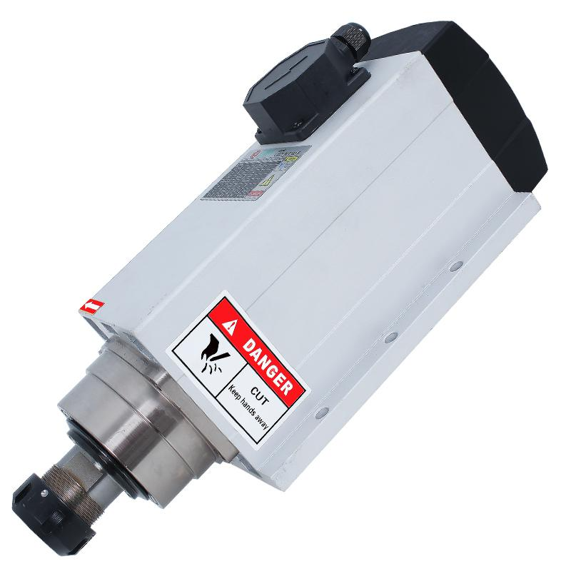 Carving machine spindle 380V high speed spindle motor 6kw air cooled spindle er32 cnc motor spindle